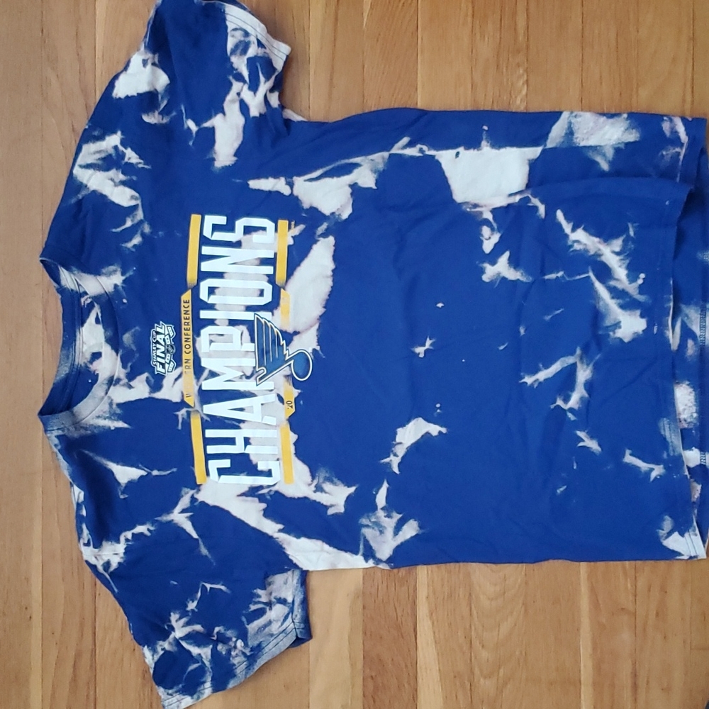 St. Louis‎ Blues Bleach tye dye tee
